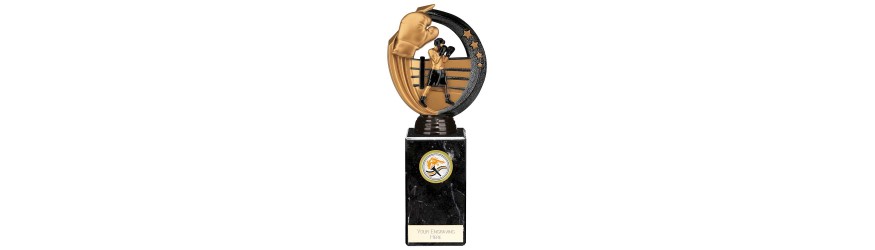 RENEGADE II BOXING LEGEND RESIN TROPHY - 5 SIZES - 14.5CM - 22.5CM